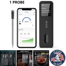 Wireless Bluetooth Meat Thermometer - Digital Smart Device for Kitchen Use