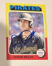 Jason Delay Signed 2024 Topps Heritage Baseball Card Autographed