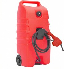 14 Gallon Portable Fuel Caddy Marine Gas Tank w/ Gauge Hose for Boat ATV Mower