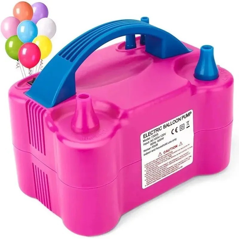 Electric Balloon Inflator Air Pump Massive Balloons Blower Portable Dual Nozzle