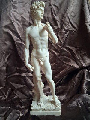 DAVID Figur (nach Michelangelo) von A. Santini   H 40 cm