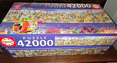 Educa 42000 Teile Puzzle „Around the World“ – Top Zustand, 6 Beutel OVP! - Bild 1 von 4