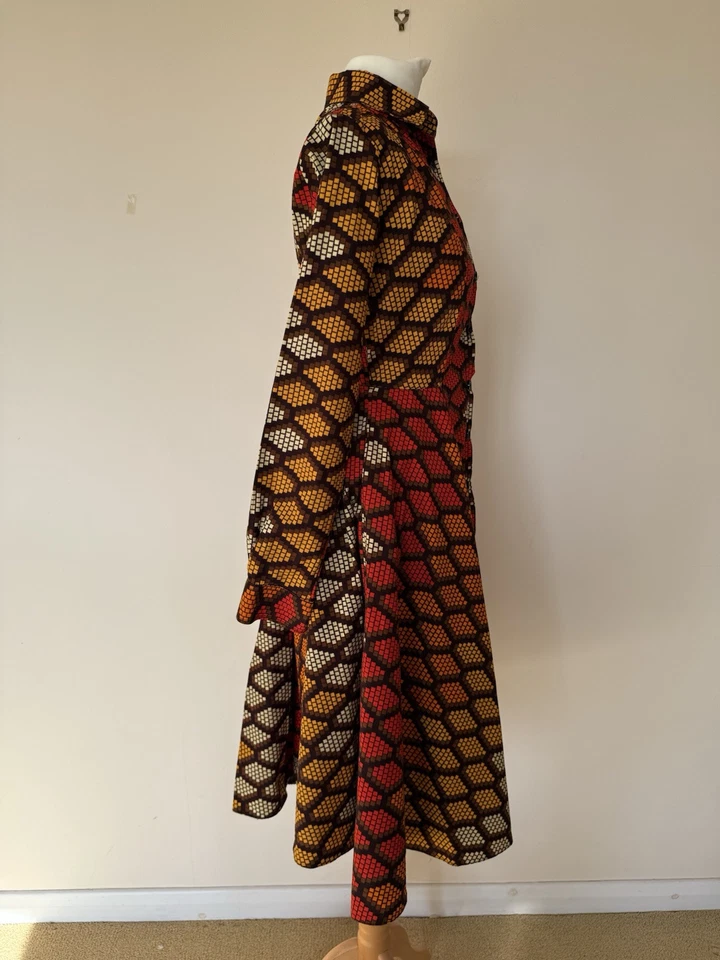 Vestido Para Mujer Estampado Africano Ocasión de Verano Fiesta Ankara 100% Algodón Vestido Foto 3 de 4