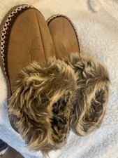 Avon Soft Cozy Clog Slipper Brown Medium