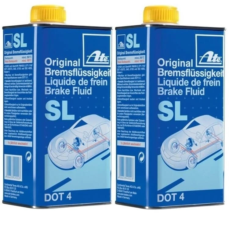 2x 5 Liter ATE Bremsflüssigkeit DOT4 SL Brake Fluid