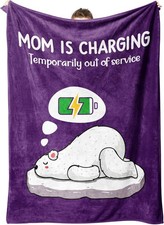 Gifts for Mom-Soft Blanket with Funny Design- Mothers Day Gifts,60" 50"