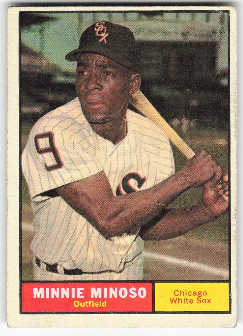 1961 Topps #380 Minnie Minoso BASEBALL Chicago White Sox