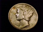 1931-D  Mercury Dime, Very Good Grade