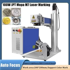 JPT 100W M7 Mopa Laser Marking Machine Autofocus Color Marking Support Lightburn