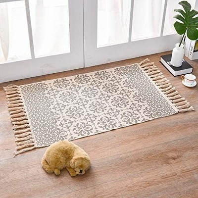 Vintage-inspirierter Boho Teppich mit Fransen - Gemütliche Atmosphäre