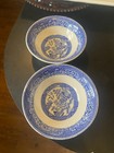 2 Homer Laughlin Blue Willow  2 Dessert, Berry Sauce Bowls . 5.25” — photo 7