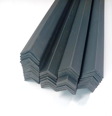 PVC Grauwinkel 4mm stark 1 Meter lang 25x25mm Bein (5er Pack) 90 Grad Winkel