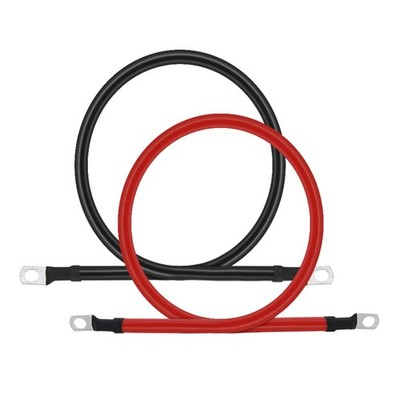 2 AWG Battery Cable 3FT 2 Gauge Pure Copper Battery Inverter Cables with 3/8 ...