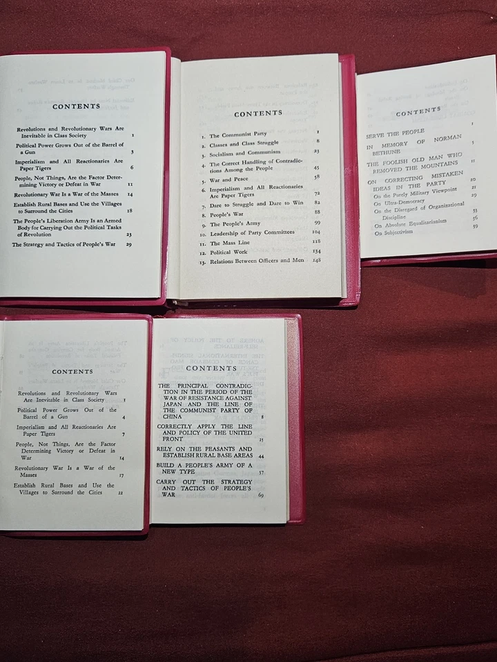 FIVE (5) MOST POPULAR RED BOOKS IN 1960'S CHINA CULTURAL REVOLUTION - Mint Cond. - Image 4 of 4