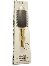 ELLE Heated Volumizing Brush in white and gold NEW