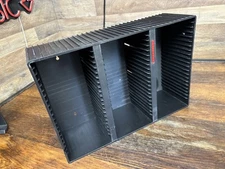 Laserline 60CD Storage Rack Wall Mount Case Holder Black Hard Plastic CD60