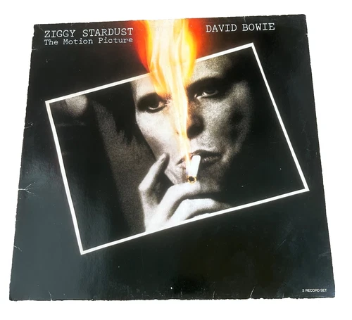 DAVID BOWIE VINYL DOUBLE ALBUM Ziggy Stardust The Motion Picture 1983 VG+ Free P