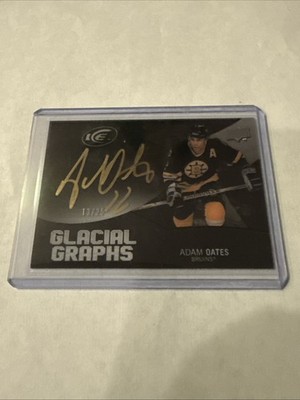 2024-25 UD Ice Glacial Graphs Black Autograph Adam Oates Auto 10/25 Washington