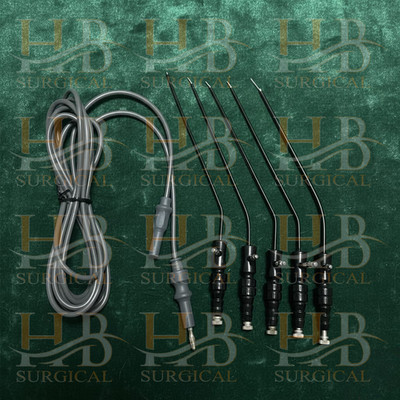 Monopolar ENT Nasal Electro Cautery Frazier Suction Tube 6,7,8,9,10 FR & Cab