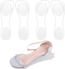 2 Pairs Inserts for High Heels, 3/4 Gel Cushion Insoles for Women, Non-Slip Adhe