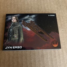 2016 Topps Star Wars Rogue One Jyn Erso U WING MEDALLION Card (f3)