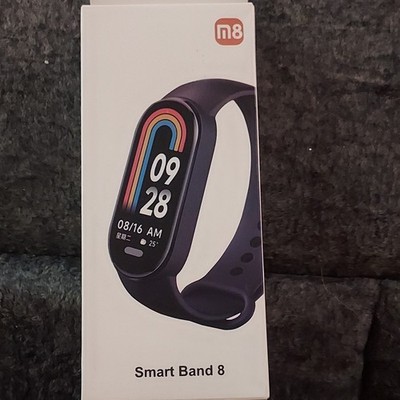 M8 Smart Band 8 Activity Tracker Black 0.96in 240x240 SpO2 Sleep BT