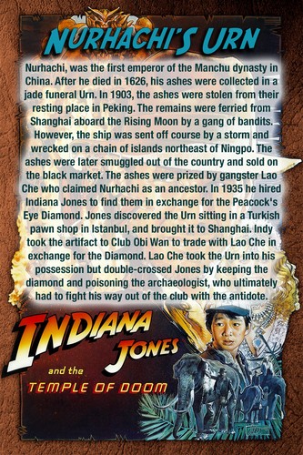 Indiana Jones Temple of Doom, Nurhachi Urn, Resin, Jungle Stand, Prop Replica - Picture 11 of 12