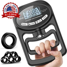 Entrenador de fuerza de agarre manual para uso deportivo en casa (negra) NEW US