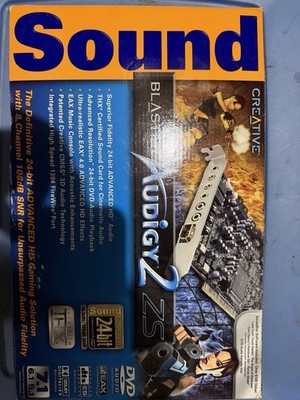 Creative Sound Blaster Audigy 2 Zs PCI SB0350 Sound Card Unused Original Box