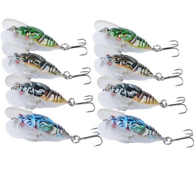 8PCS Crankbaits Fishing Lures Wobblers Bass Fishing Floating Minnow Hard Baits