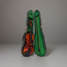 Vintage German Violin US Zone With Case Bow Full Size Instrument