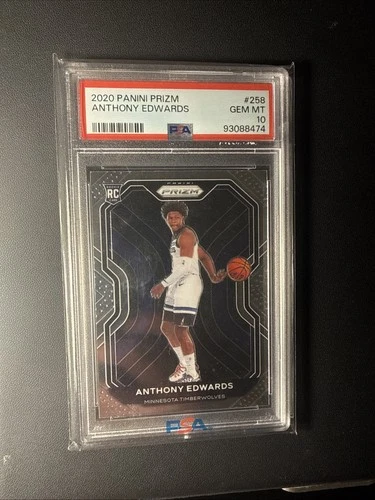 2020-21 Panini Prizm - Anthony Edwards #258 (RC) PSA 10 Gem Mint Timberwolves