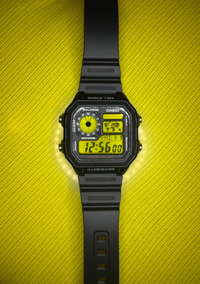 Yellow Custom Casio AE1200 