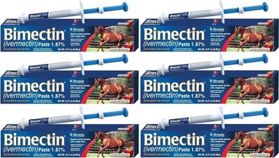 6 pack Paste Horse Dewormer Apple Flavor (6 DOSES) EXPIRES Octuber 2027