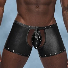 Male Power Poseidon G-String and Crotchless Open Back Shorts