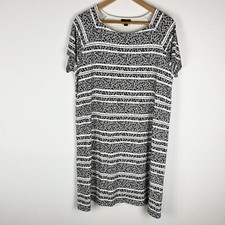 J.Jill Wearever Collection M Stretchy Jersey Knit Ditsy Floral Dress Dry Clean