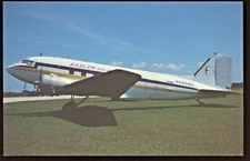 Basler Air Services Douglas DC-3 Aviation Aircraft Airline Postcard