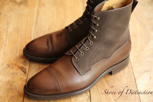 Carlos Santos Braun Wildleder Leder Derby Stiefel Schuhe UK 9,5 US 10,5 EU 43,5 - Bild 2 von 12