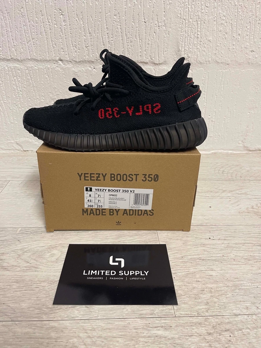 Adidas Yeezy 350 Boost Bred Black CP9652 7.5 UK 8 US GID bred 700