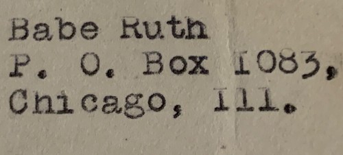 Hotel Greeters of America Ad Cover - Chicago, IL - 1934; Addressed to Babe Ruth - Picture 3 of 4