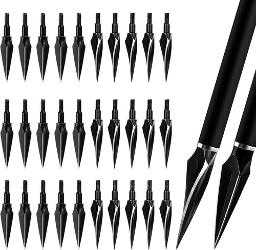 100/125grain Hunting Broadheads Arrowheads Replaceable Arrowtip for Archery - Photo 1/16