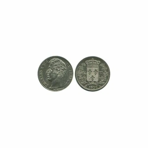 Pièces de monnaie françaises 1 francs sur Charles X