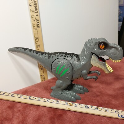 Robo Alive Attacking Grey T-Rex Battery-Powered Robotic Toy by Zuru Jurassic P