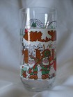 Vintage McCrory Toy Shop Santa + Elvs Swirl style Coca Cola Glass pre-owned — photo 3