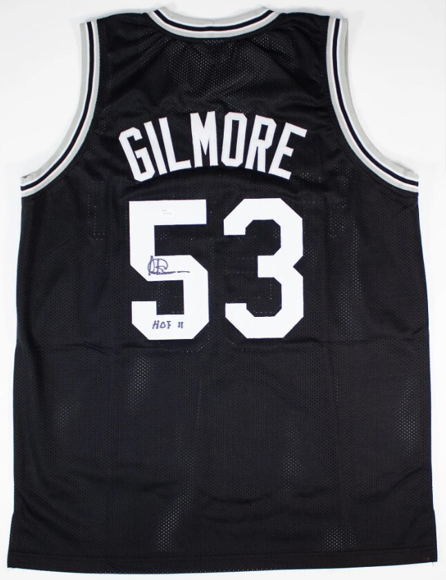 Artis Gilmore Autographed Signed San Antonio Spurs 'HOF 11' Custom XL Jersey-JSA Witness COA 