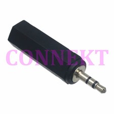 2pcs 3.5mm 1/8" Stereo male plug to 6.35mm 1/4" Stereo female jack adapter TRS