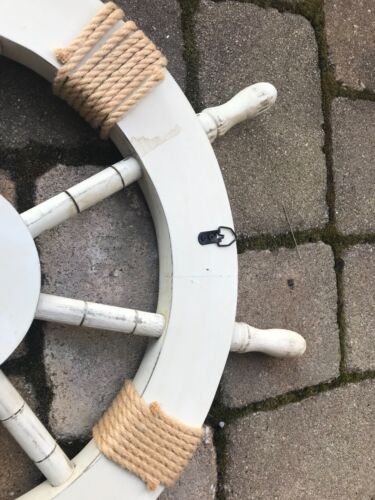 Captain Ship Wheel Nautical Decor For Home Beach Cottage Decoration - Picture 5 of 5