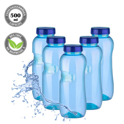 5 Stück Tritan Trinkflasche 500ml BPA frei Flasche Sport Wasser Kavodrink 5PCS