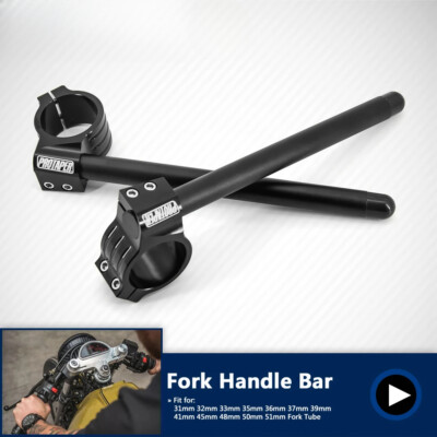 New Universal CNC 31mm- 50mm Motorcycle Clip on Ons Fork Riser Regular Handlebar