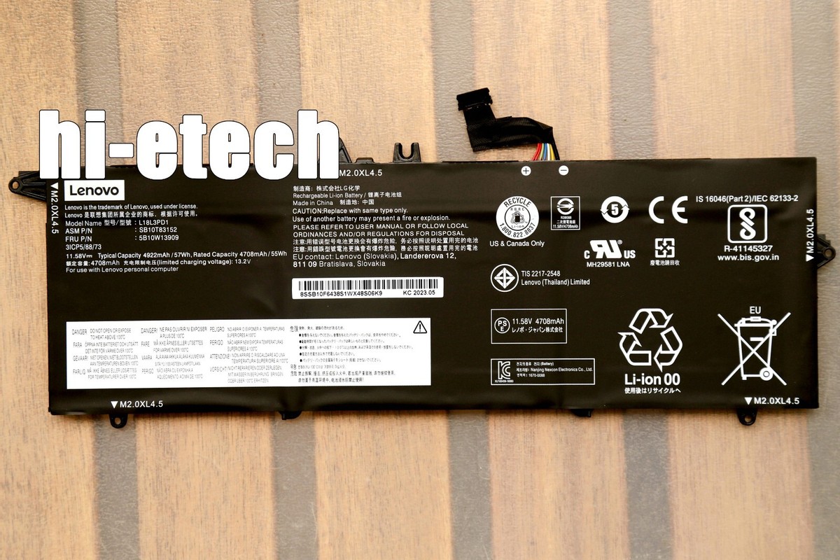 Genuine L18M3PD1 L18C3PD1 L18L3PD1 Battery for Lenovo ThinkPad